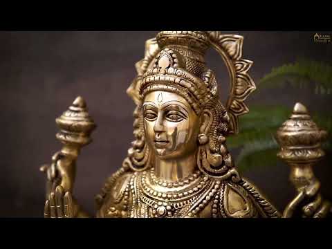 Large Size Indian Brass Hindu Goddess Maa Laxmi Idol For Diwali Gifting 29"