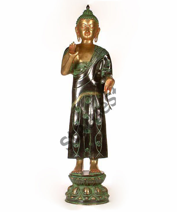 Large Size Blessing Standing Buddha Home Décor Large Statue 3 Feet