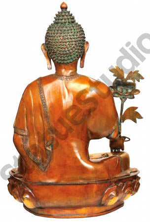 Large Size Vintage Home Garden Décor Medicine Buddha Big Statue 3 Feet