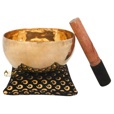 Tibetan Buddhist Himalyan Chakra Bronze Meditation Healing Yoga Singing Bowl