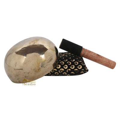 Tibetan Buddhist Himalyan Chakra Bronze Meditation Healing Yoga Singing Bowl