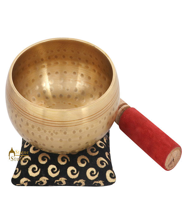 Tibetan Buddhist Himalyan Chakra Brass Meditation Healing Yoga Singing Bowl 4"