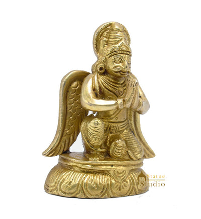 Brass Lord Garuda Statue Idol For Religious Home Décor Showpiece 3"