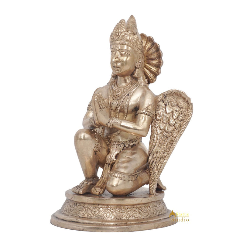 Brass Garuda Idol Vishnu Vehicle Eagle Murti Home Décor Feng Shui Vastu Statue