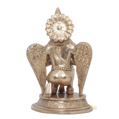 Brass Garuda Idol Vishnu Vehicle Eagle Murti Home Décor Feng Shui Vastu Statue