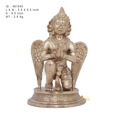 Brass Garuda Idol Vishnu Vehicle Eagle Murti Home Décor Feng Shui Vastu Statue