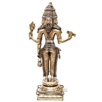 Large Size Indian Hindu God Creator Of Universe Lord Brahma Ji Idol 39"