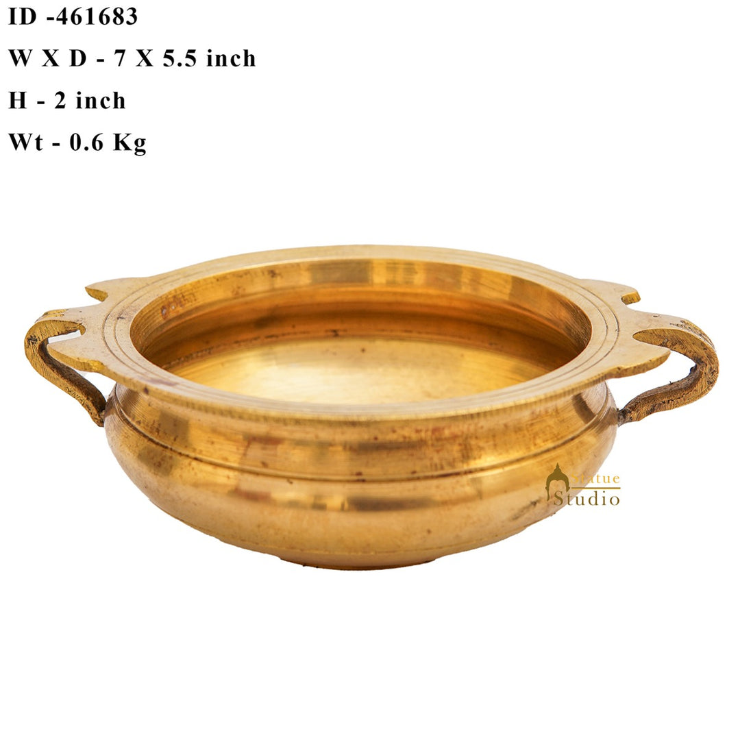 Brass Small Urli Showpiece For Home Table Pooja Room Diwali Décor